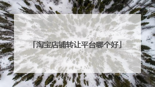 淘宝店铺转让平台哪个好