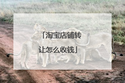 淘宝店铺转让怎么收钱