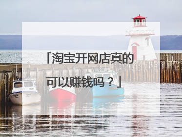 淘宝开网店真的可以赚钱吗?
