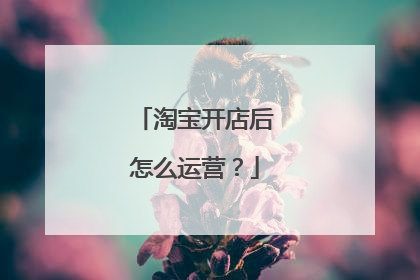 淘宝开店后怎么运营?