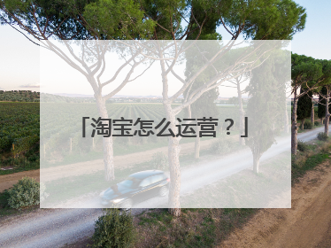 淘宝怎么运营？