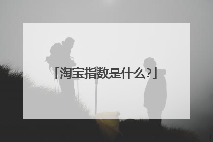淘宝指数是什么?