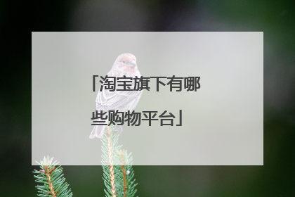 淘宝旗下有哪些购物平台