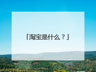 淘宝是什么?