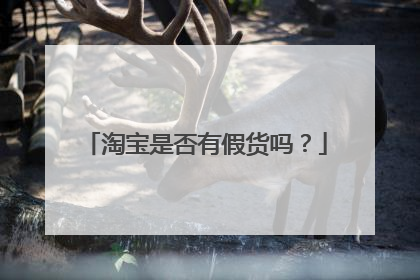 淘宝是否有假货吗?