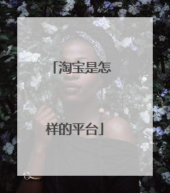 淘宝是怎样的平台