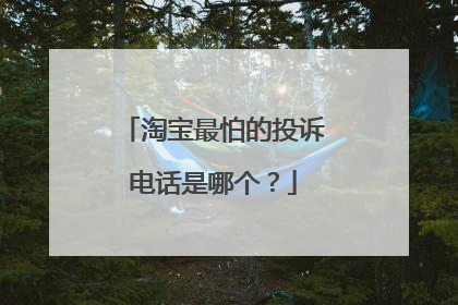 淘宝最怕的投诉电话是哪个？