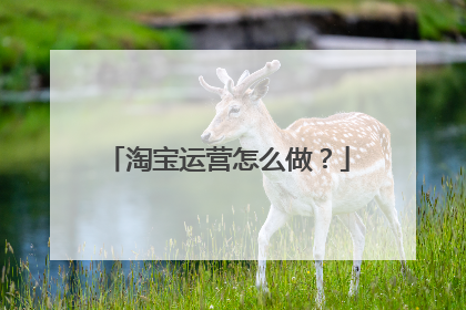 淘宝运营怎么做？