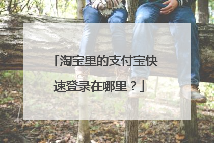 淘宝里的支付宝快速登录在哪里？