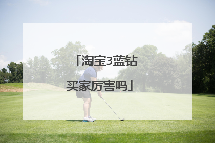 淘宝3蓝钻买家厉害吗