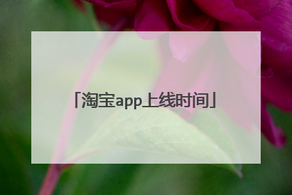 淘宝app上线时间