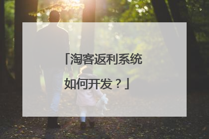 淘客返利系统如何开发?