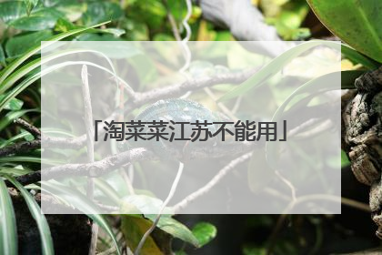 淘菜菜江苏不能用