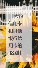 考拉信用卡和其他银行信用卡的区别