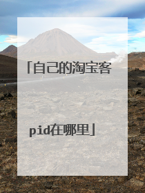 自己的淘宝客pid在哪里