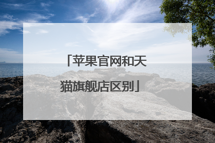 苹果官网和天猫旗舰店区别