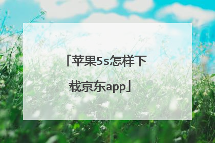 苹果5s怎样下载京东app