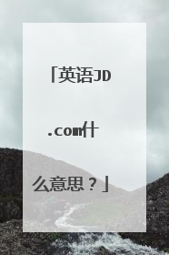 英语JD.com什么意思?