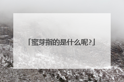 蜜芽指的是什么呢?
