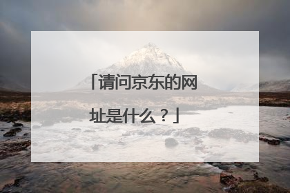 请问京东的网址是什么?