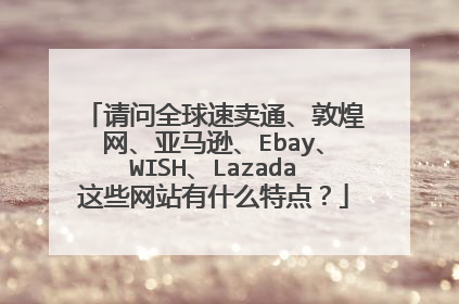 请问全球速卖通、敦煌网、亚马逊、Ebay、WISH、Lazada这些网站有什么特点?