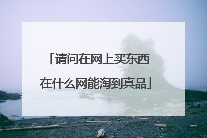 请问在网上买东西 在什么网能淘到真品