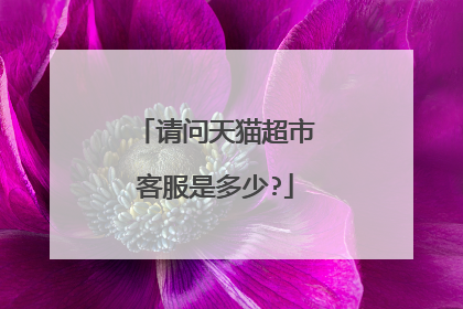 请问天猫超市客服是多少?