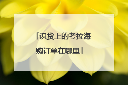 识货上的考拉海购订单在哪里