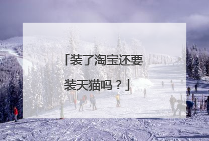 装了淘宝还要装天猫吗?