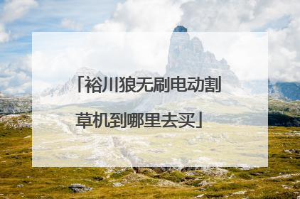 裕川狼无刷电动割草机到哪里去买