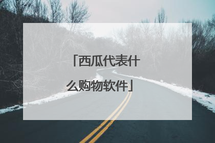 西瓜代表什么购物软件