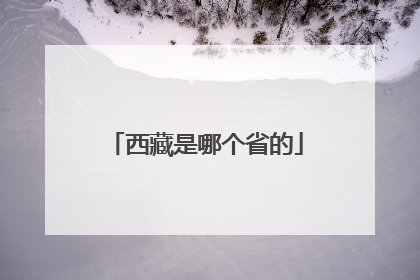 西藏是哪个省的