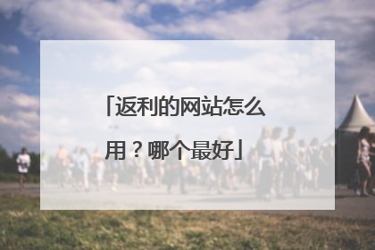 返利的网站怎么用?哪个最好
