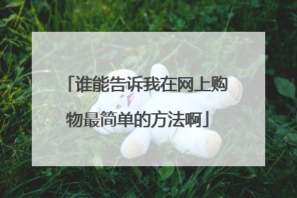 谁能告诉我在网上购物最简单的方法啊