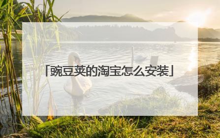 豌豆荚的淘宝怎么安装