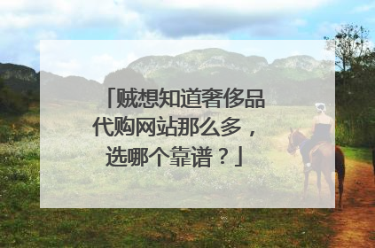 贼想知道奢侈品代购网站那么多，选哪个靠谱？
