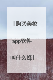 购买美妆app软件叫什么蜂