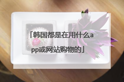 韩国都是在用什么app或网站购物的
