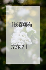 长春哪有京东?