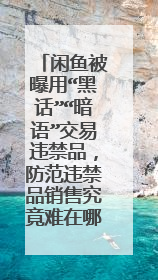 闲鱼被曝用“黑话”“暗语”交易违禁品,防范违禁品销售究竟难在哪?