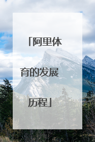 阿里体育的发展历程