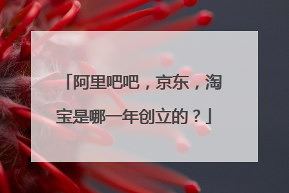 阿里吧吧,京东,淘宝是哪一年创立的?