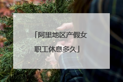 阿里地区产假女职工休息多久