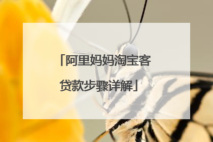 阿里妈妈淘宝客贷款步骤详解