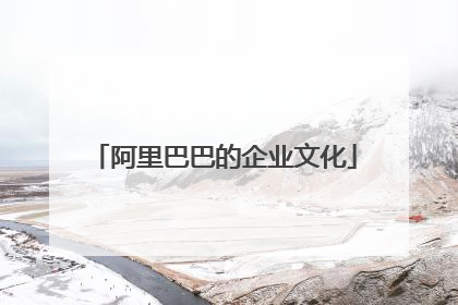 阿里巴巴的企业文化