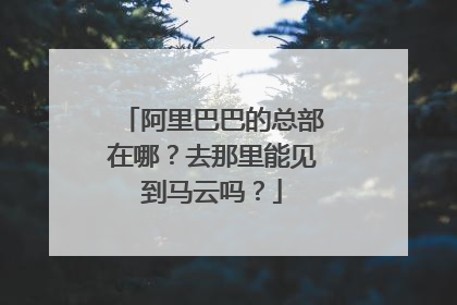 阿里巴巴的总部在哪?去那里能见到马云吗?
