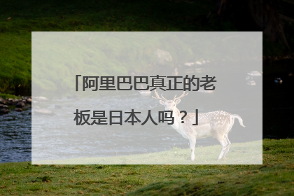 阿里巴巴真正的老板是日本人吗?