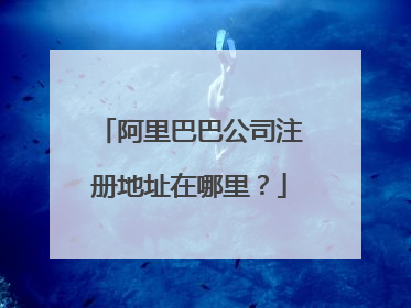 阿里巴巴公司注册地址在哪里?