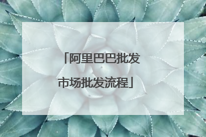 阿里巴巴批发市场批发流程