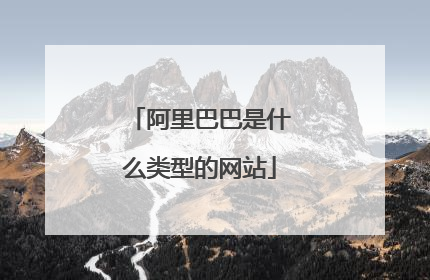 阿里巴巴是什么类型的网站
